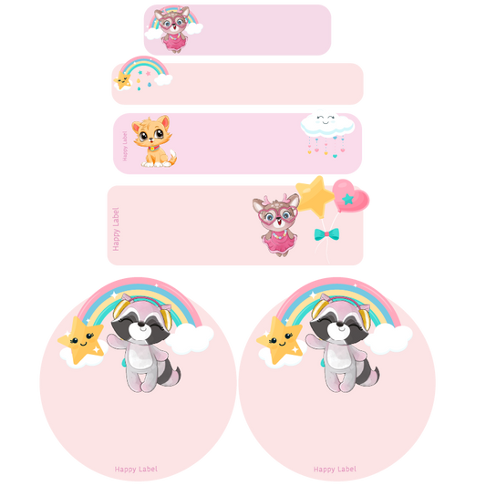 Étiquettes Animaux Mignons