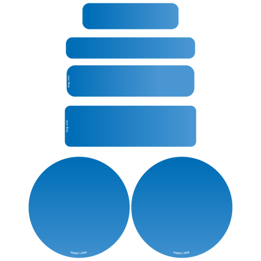 Étiquettes Bleu