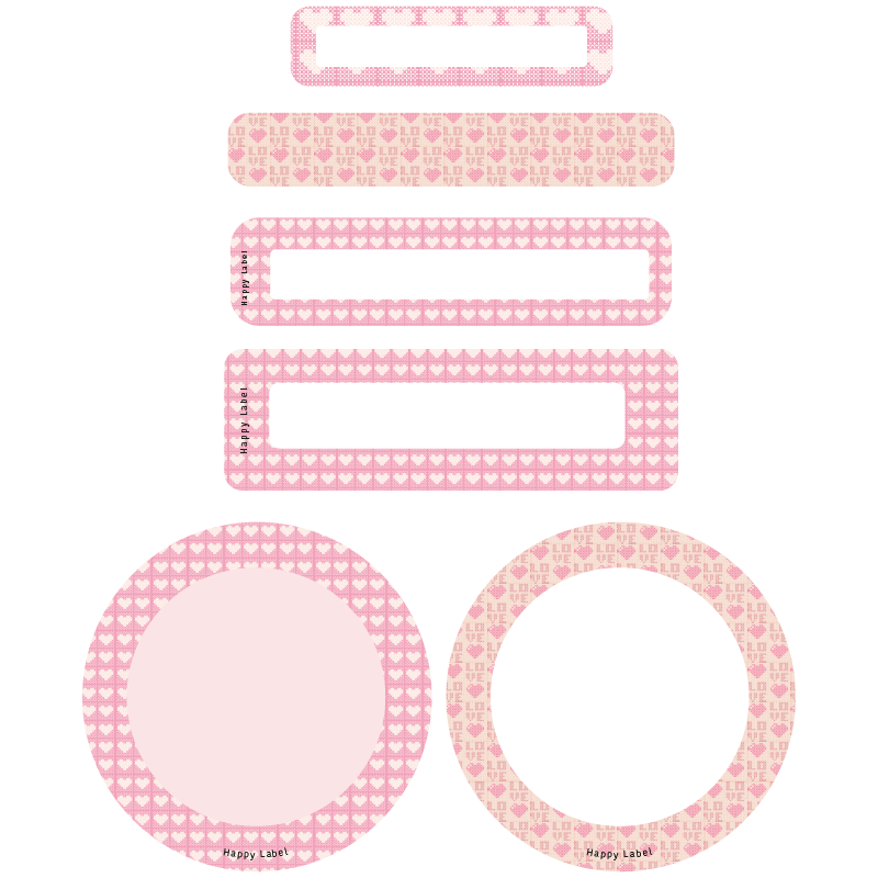 Étiquettes Coeurs