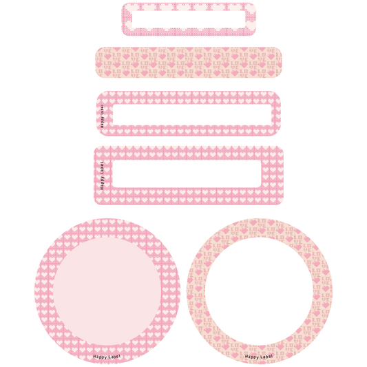 Étiquettes Coeurs