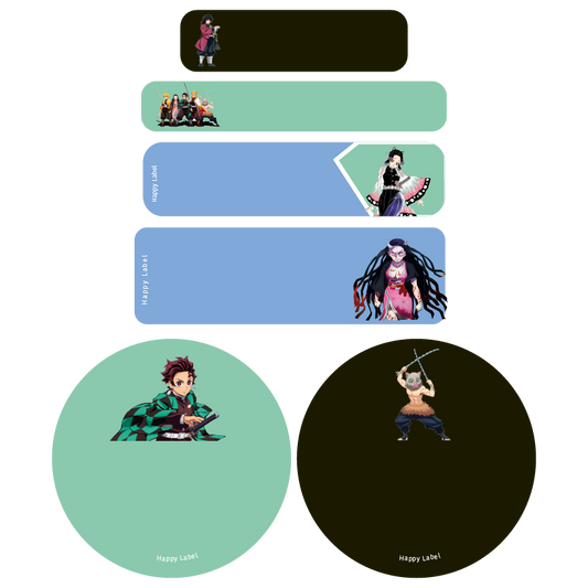 Étiquettes Demon Slayer