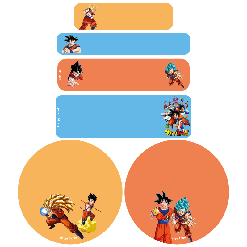 Étiquettes Dragon Ball Z