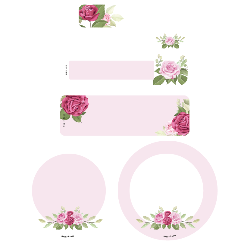 Étiquettes Fleurs