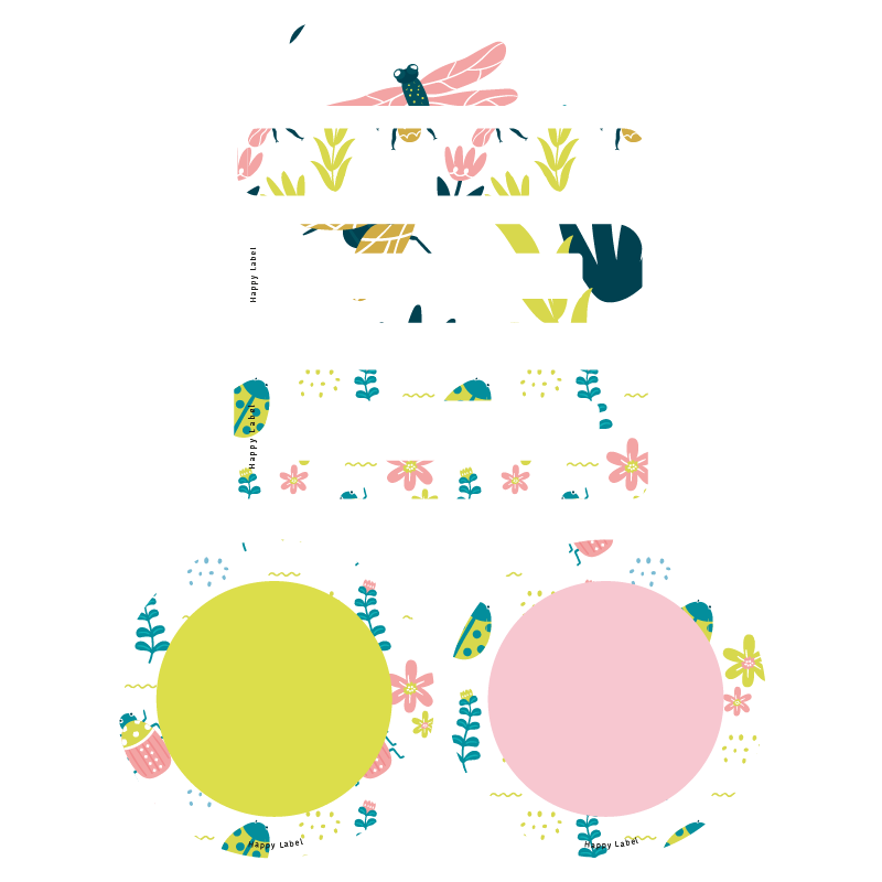 Étiquettes Fleurs