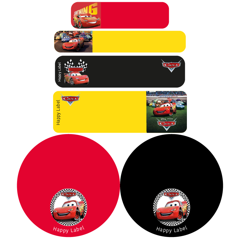 Étiquettes Flash McQueen