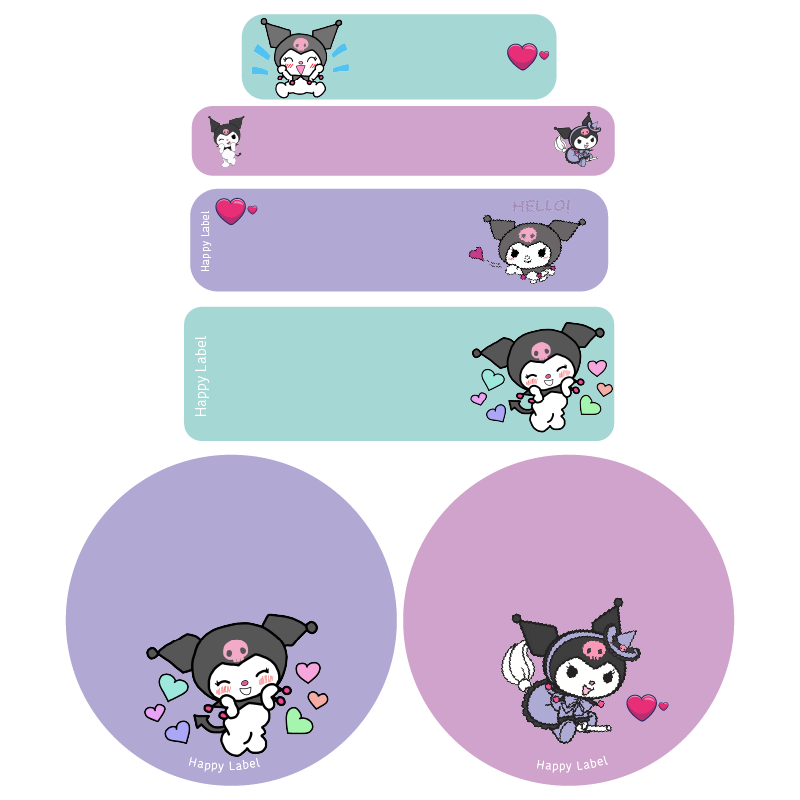 Étiquettes Kuromi