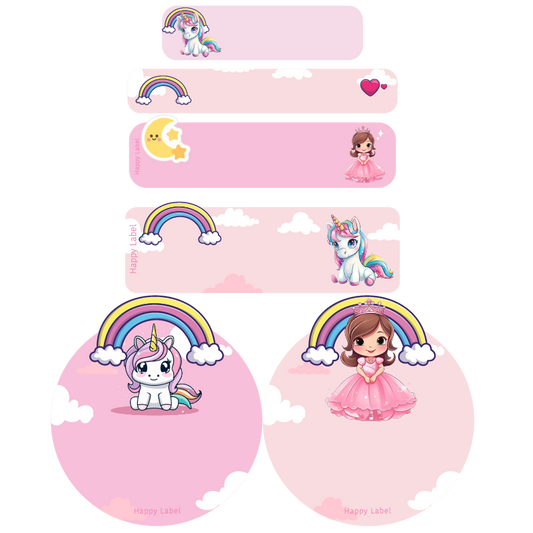 Étiquettes Licorne Mignonne