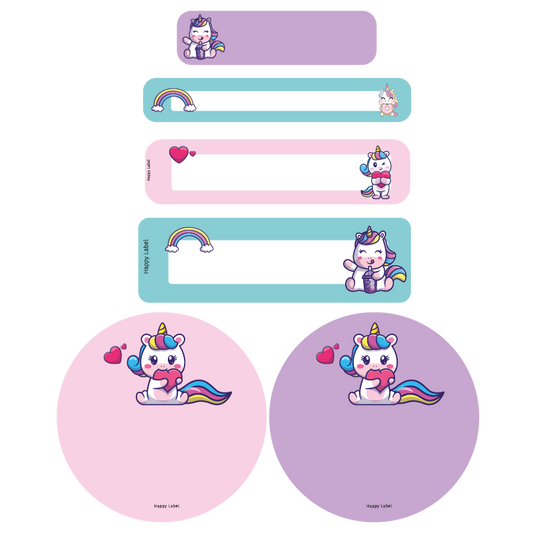 Étiquettes Licorne