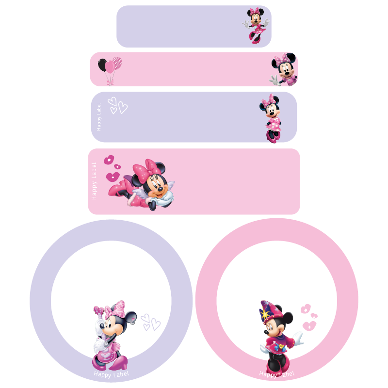Étiquettes Minnie