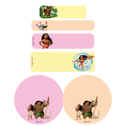 Étiquettes Moana