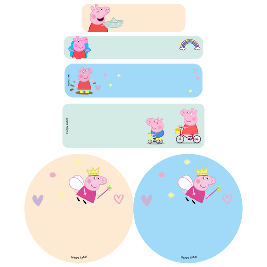 Étiquettes Peppa Pig
