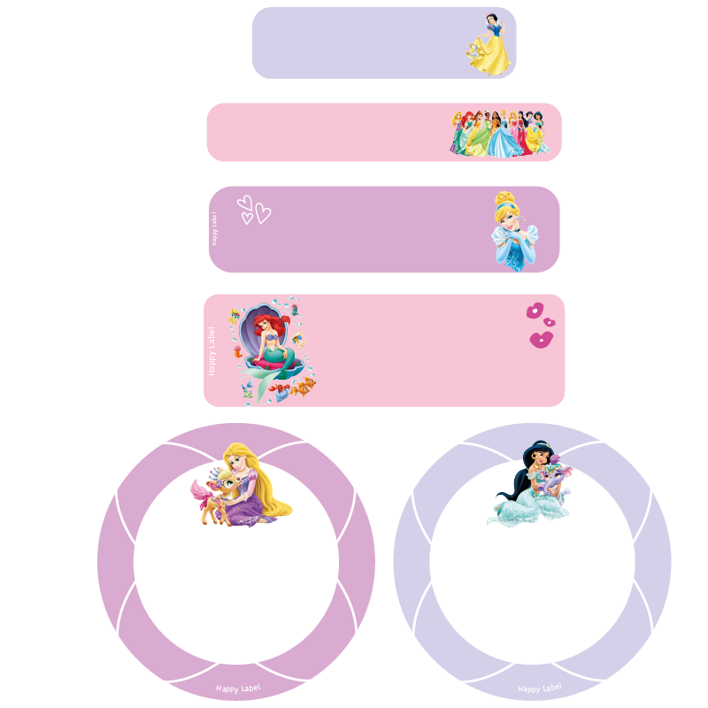 Étiquettes Princesses