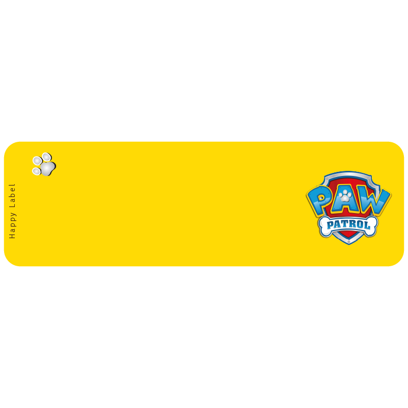 Étiquette Paw patrol Girl format Paw patrol Girl 4.png
