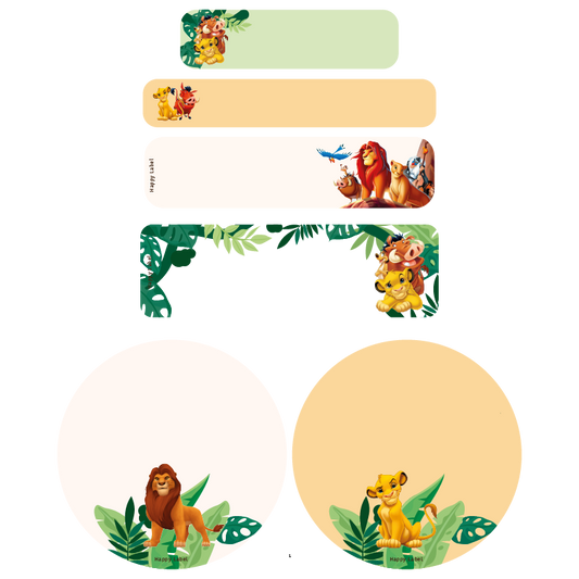 Étiquettes Le Roi Lion