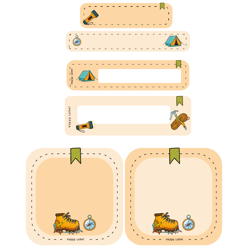 Étiquettes Scout