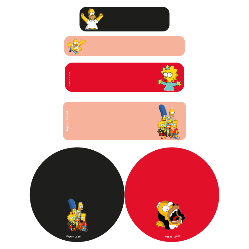 Étiquettes Les Simpson