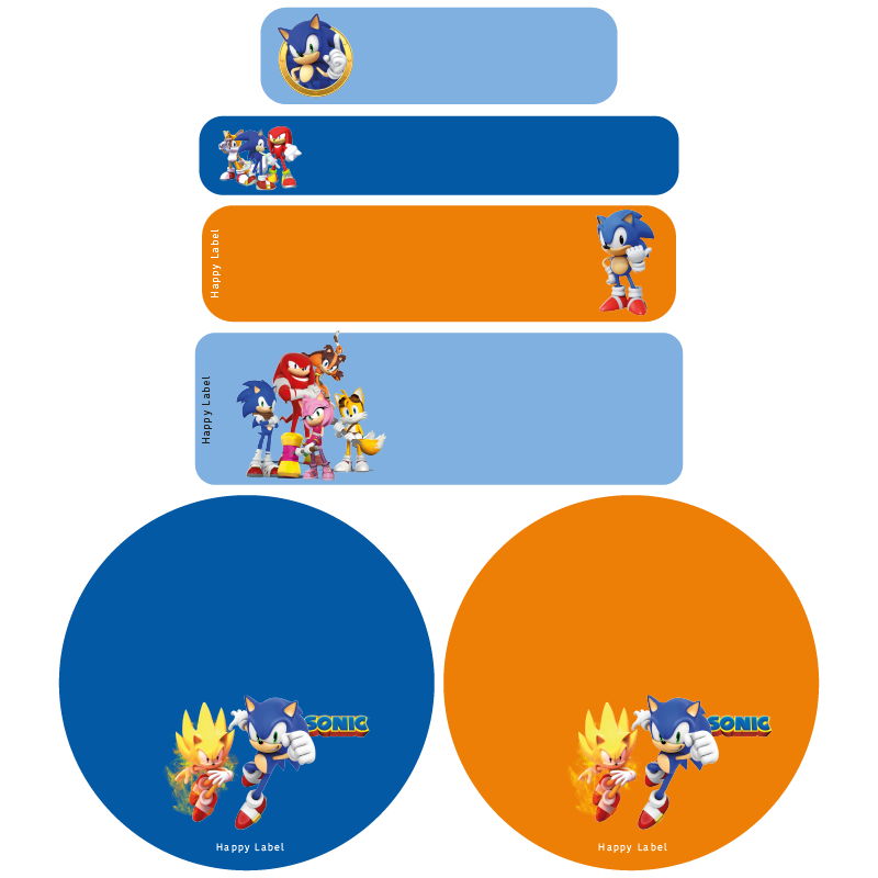 Étiquettes Sonic