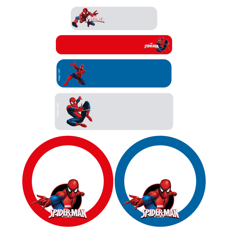 Étiquettes Spider-Man