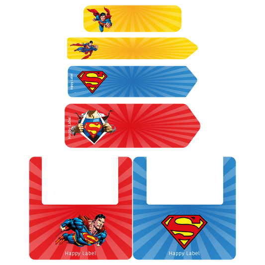 Étiquettes Superman