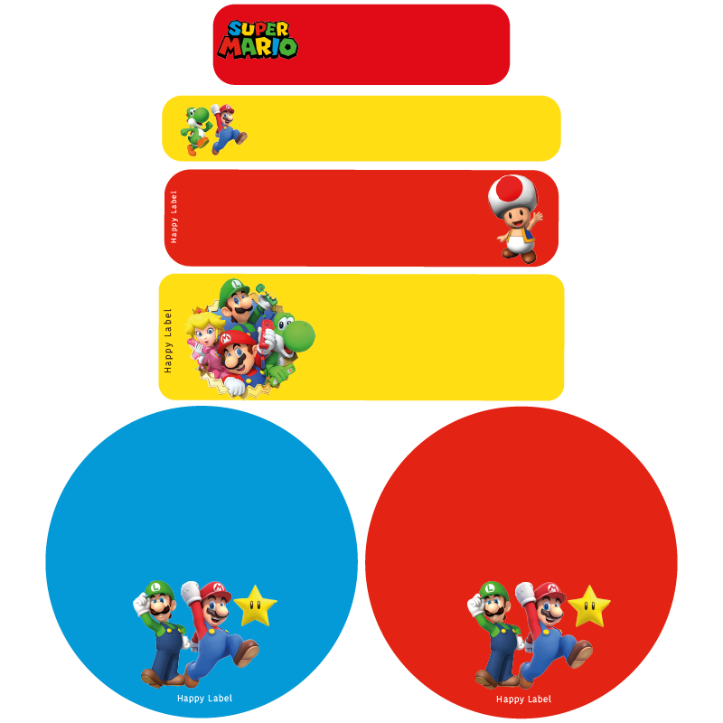 Étiquettes Super Mario