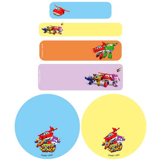 Étiquettes Super Wings