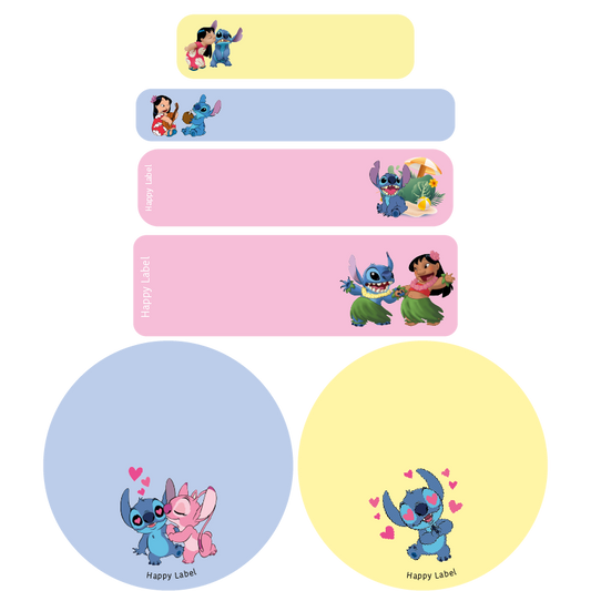 Étiquettes Stitch Rose
